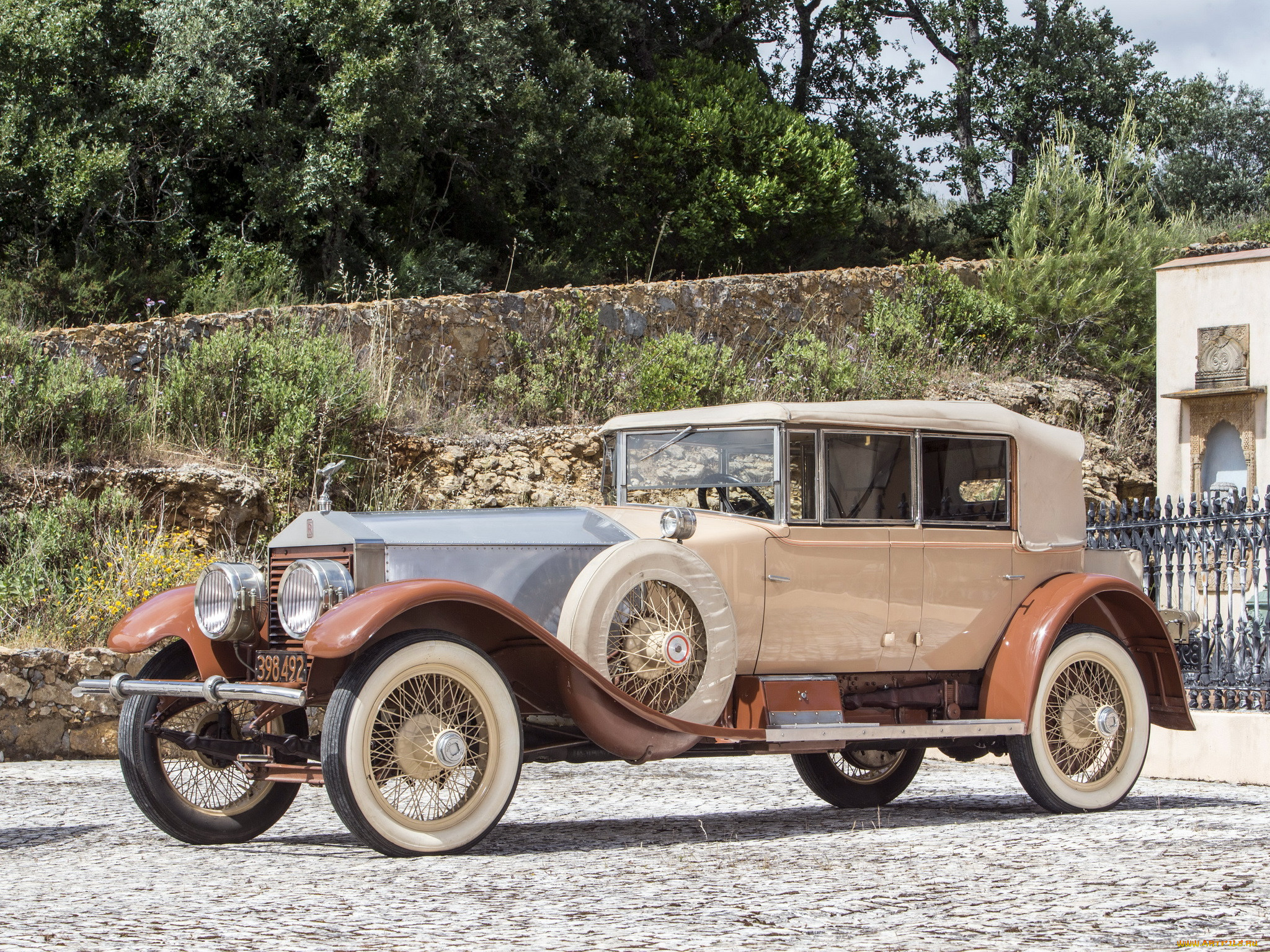 , rolls-royce, co, 1925, all-weather, 40-50, hp, ghost, silver, locke, tourer